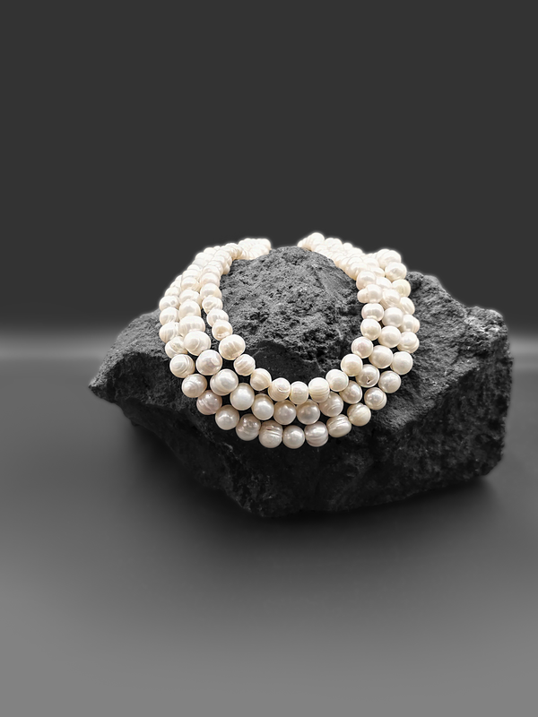 Choker de perlas barrocas