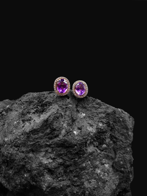 Aretes de amatista